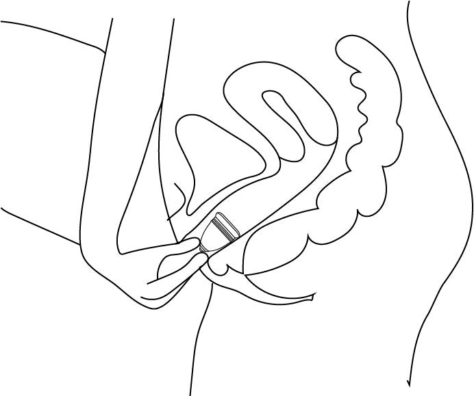 Funmicup No-stem Anatomic Menstrual Cup - Large internal drawing
