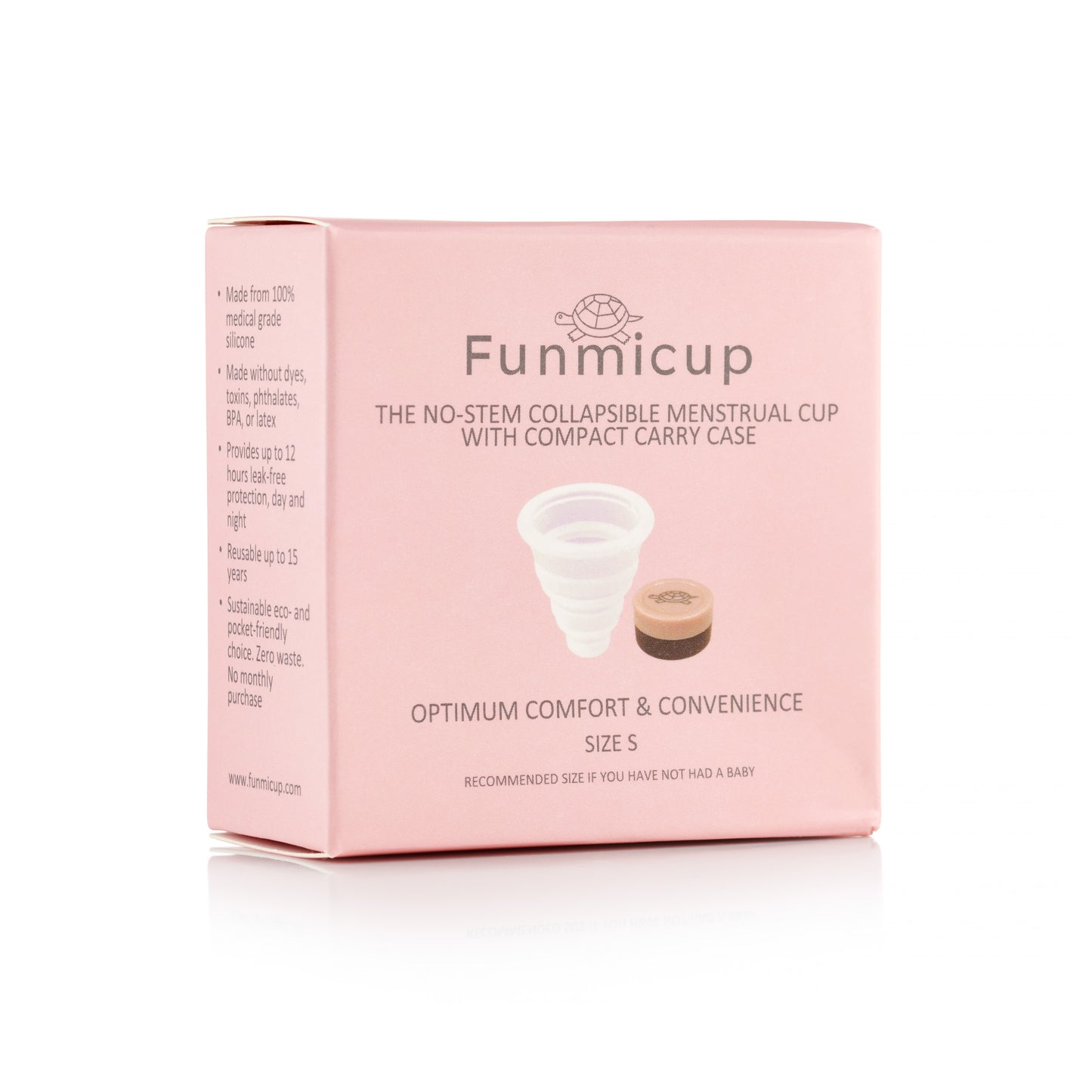 Funmicup No-stem Collapsible Menstrual Cup - Small packaging 