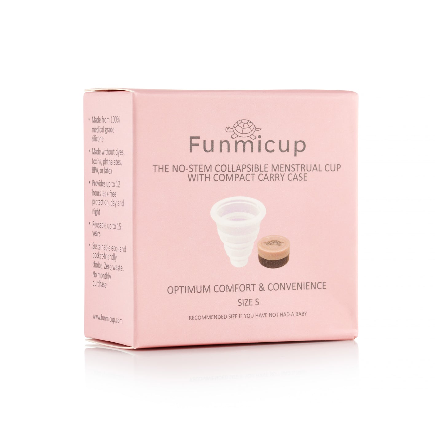 Funmicup No-stem Collapsible Menstrual Cup - Small packaging