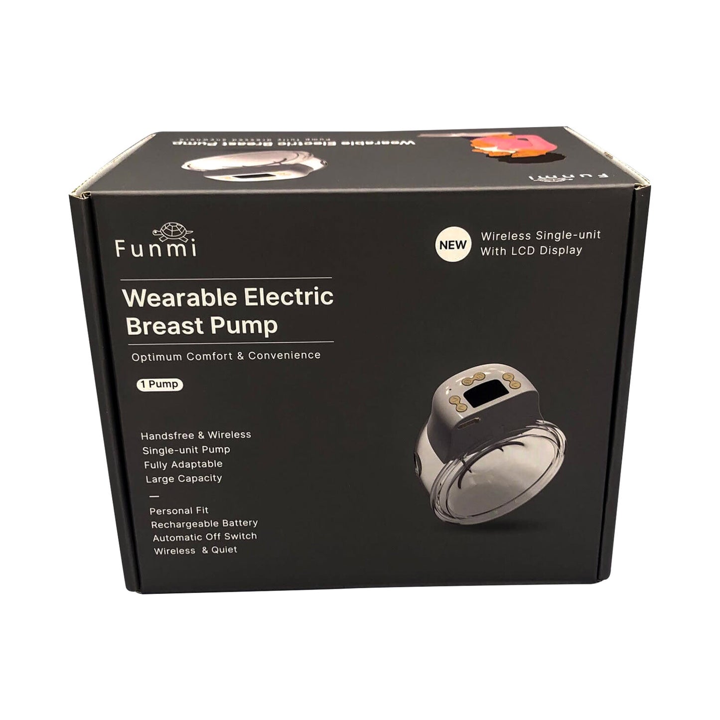 Funmi Wearable Single Electric Breast Pump product packaging